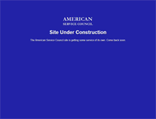 Tablet Screenshot of americanservicecouncil.com